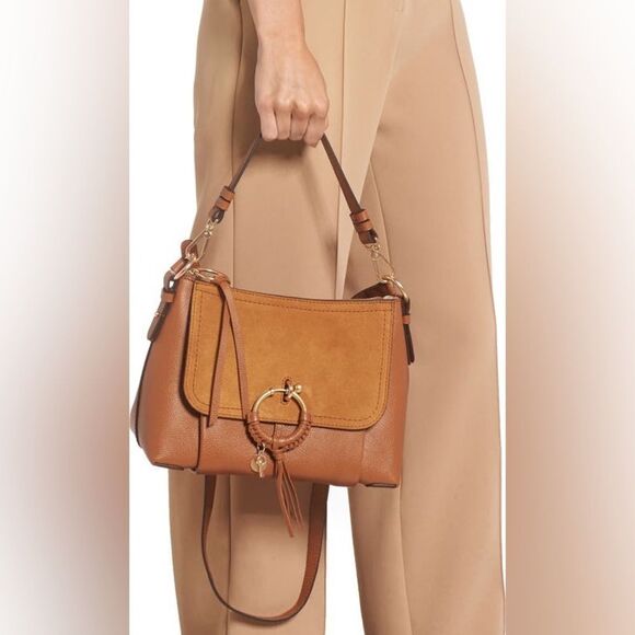 See by Chloe Joan Leather Shoulder Bag Caramello - Picture 3 of 16